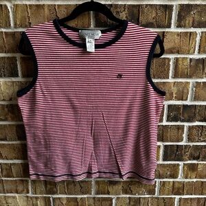 Jones Wear Red and White Tank Top